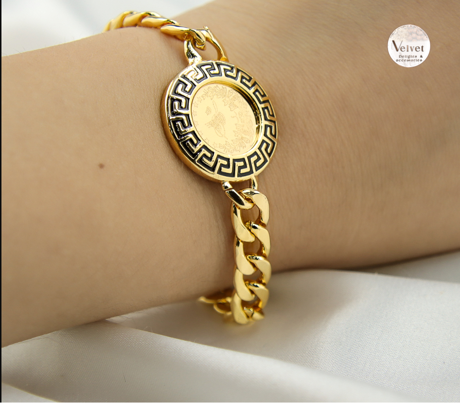 Versace Arabic Coin Bracelets