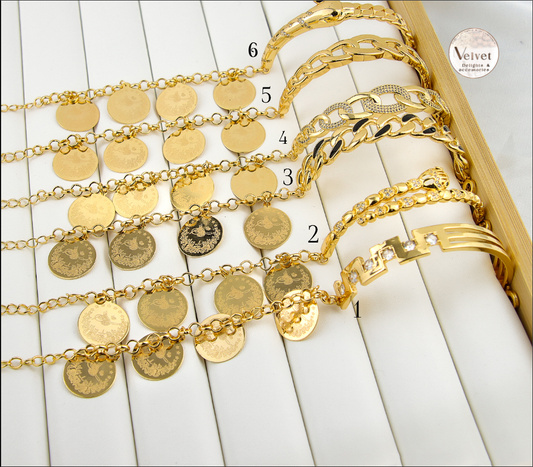 Coin Bracelets - Adjustable