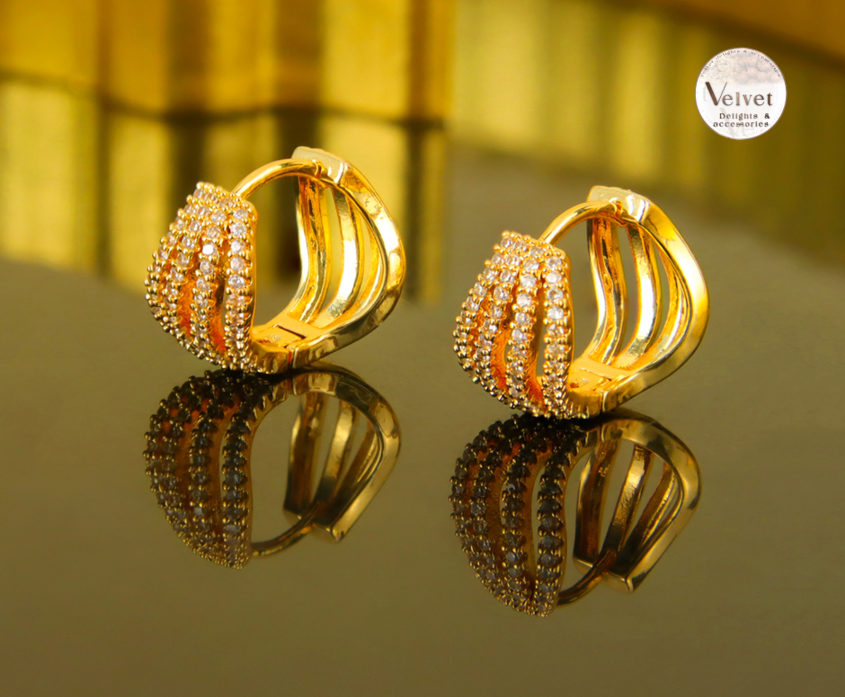 Arab Bridal Zircon Jewelry Set Elegant Design 21k Gold Plated Necklace 3Pcs Set for Women