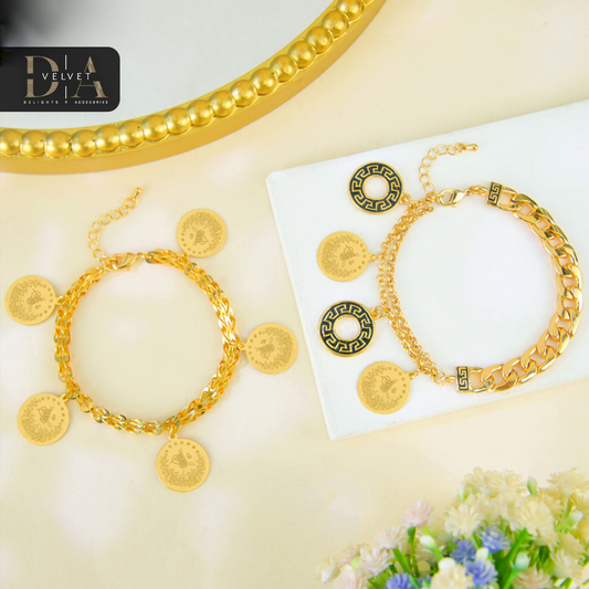 Lira Coin Bracelet Chain